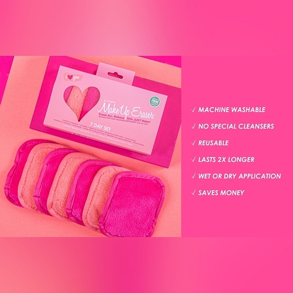 NEW The Original Makeup Eraser I Heart You 7 Day Set Makeup Eraser Gift Set - Picture 15 of 16